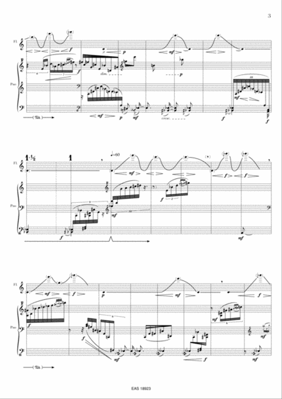 Le Fou A Pattes Bleues Flute scores gallery preview page 3