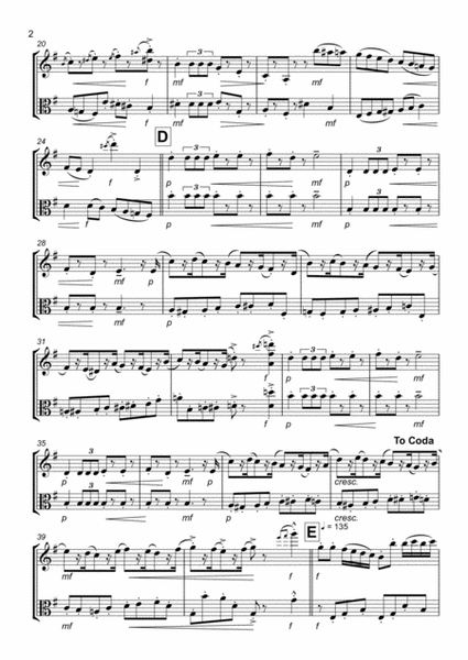 Nutcracker Suite - March: Violin & Viola Duet Duet image number null