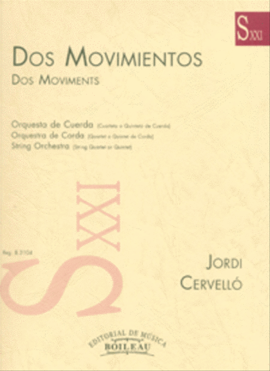 2 Movimientos 2 Movimientos String Quintet scores gallery preview page 1