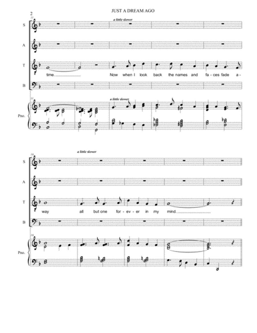 (Once Upon a Summer) Just a Dream Ago - from the musical comedy "Joe Sent Me!" SATB parts image number null