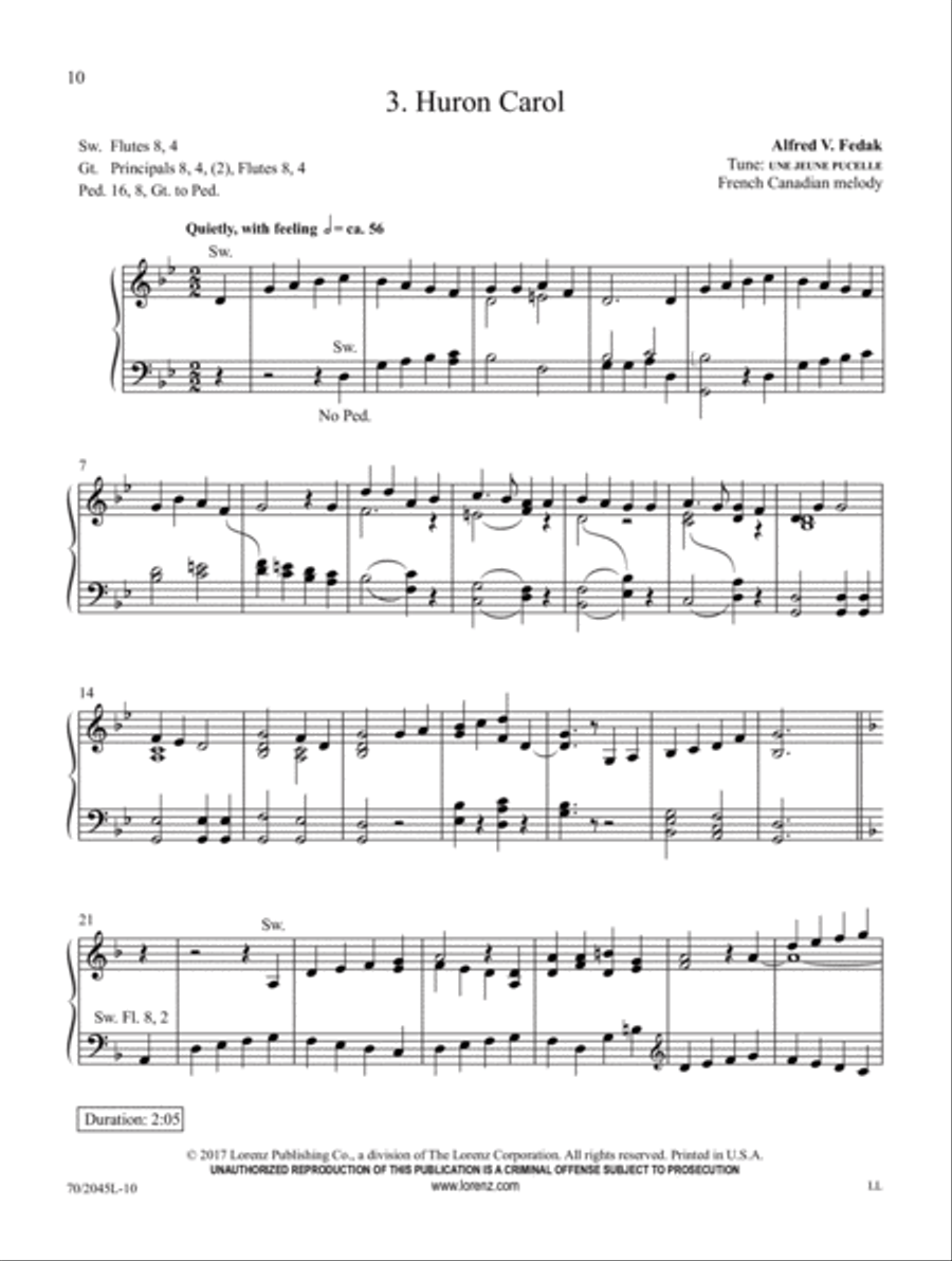 A Ring of Carols Organ Solo scores gallery preview page 4