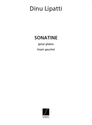 Book cover for Sonatine, Pour Piano (Main Gauche)
