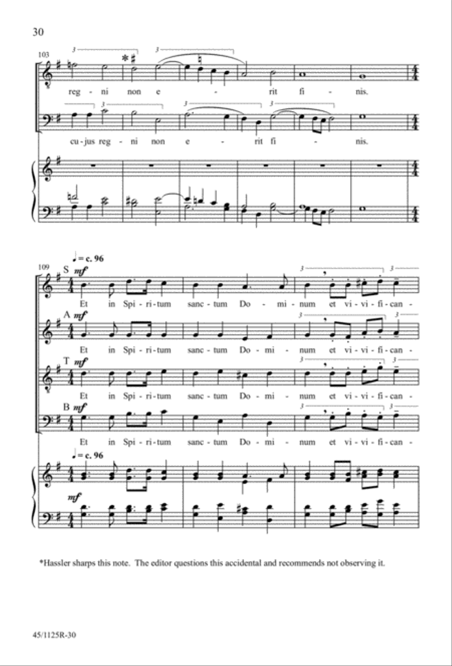 Missa super Dixit Maria Missa super Dixit Maria 4-Part scores gallery preview page 32