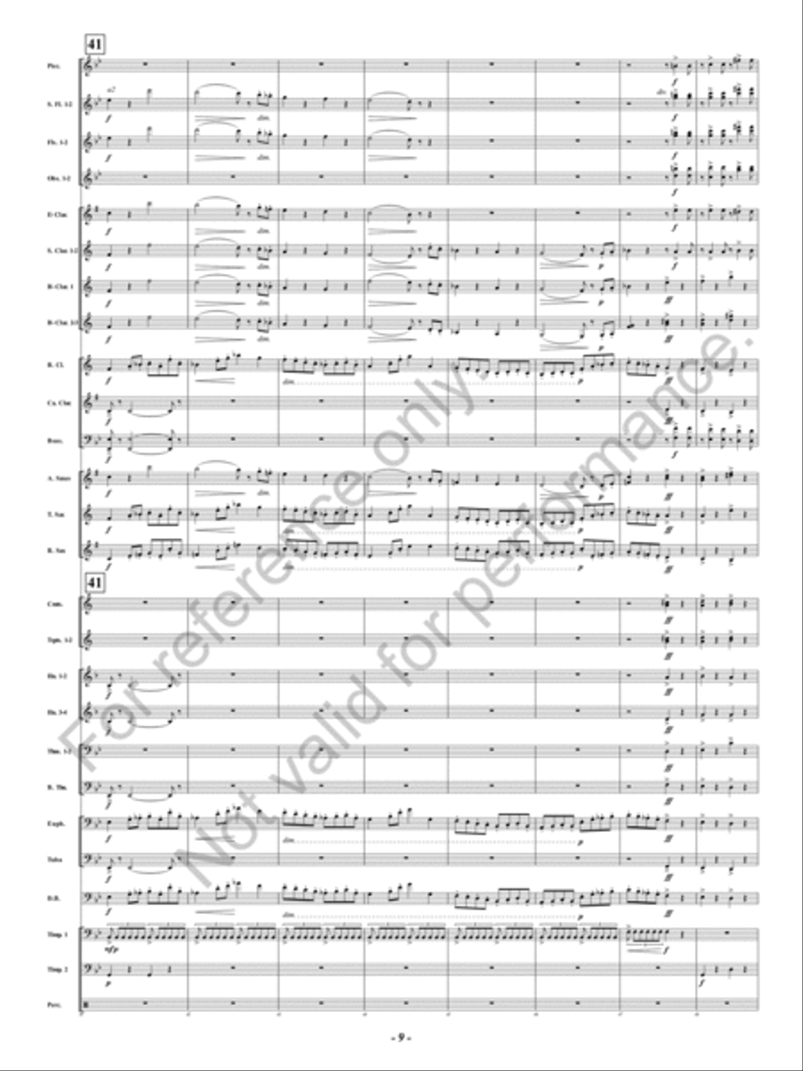 Symphony Fantastique Concert Band scores gallery preview page 10