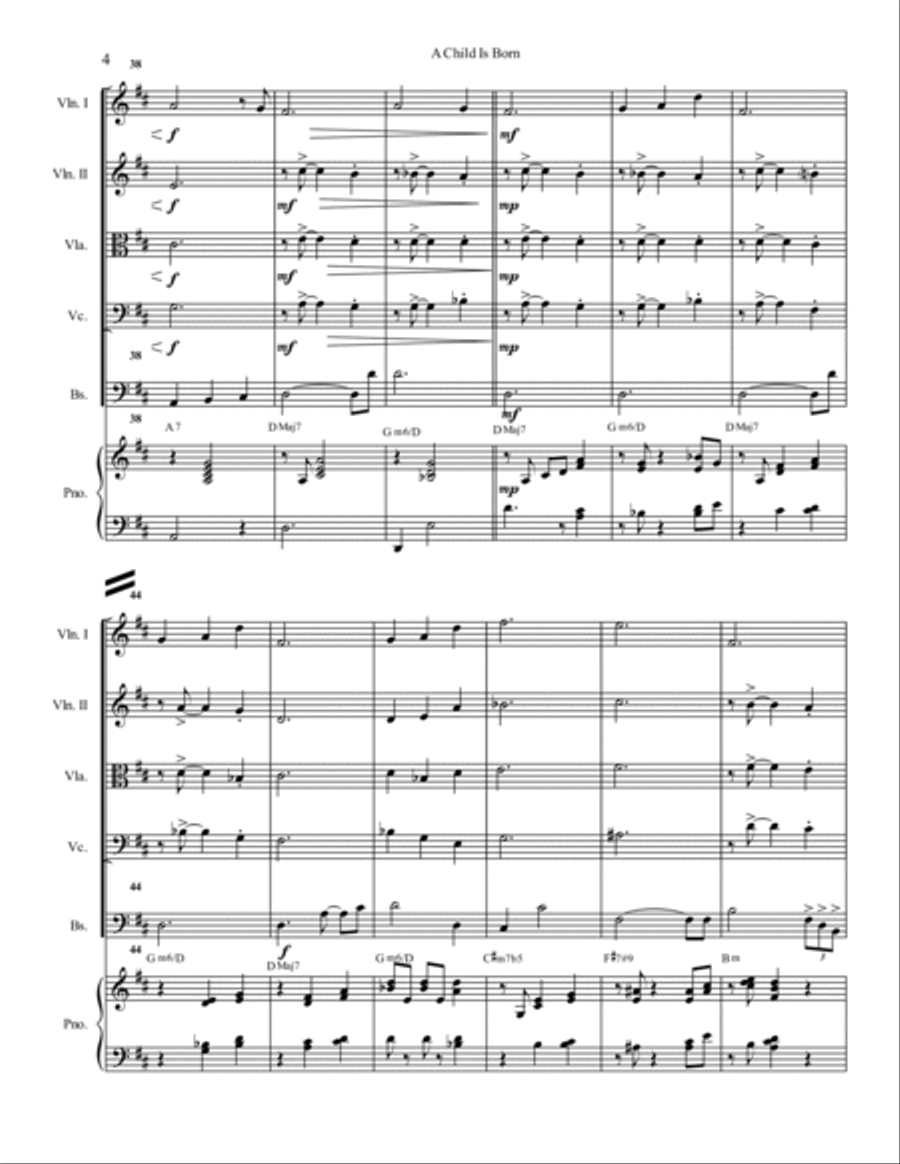 A Child Is Born A Child Is Born Cello scores gallery preview page 5