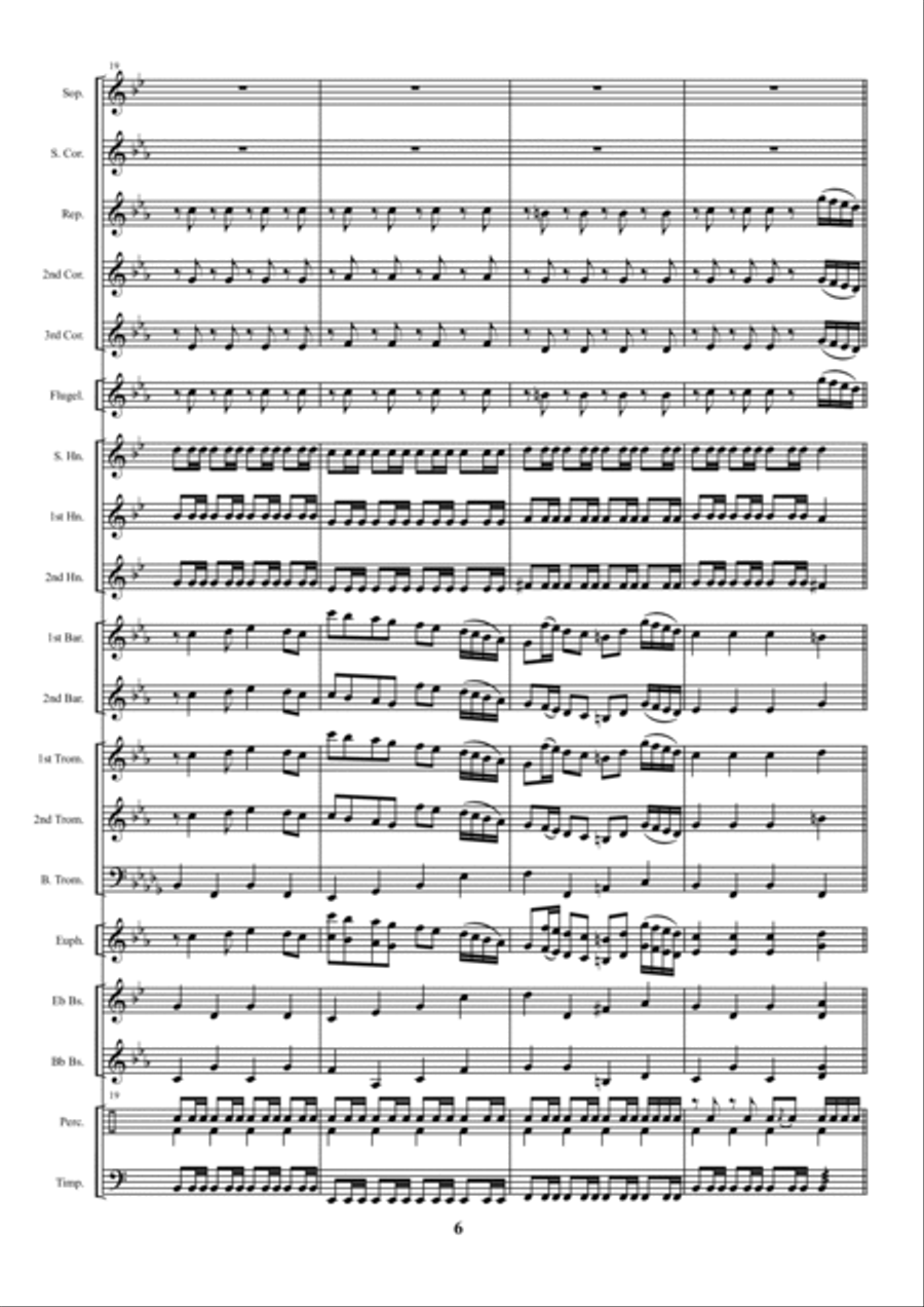 Ukrainian Cossack march Ukrainian Cossack march Brass Ensemble scores gallery preview page 6