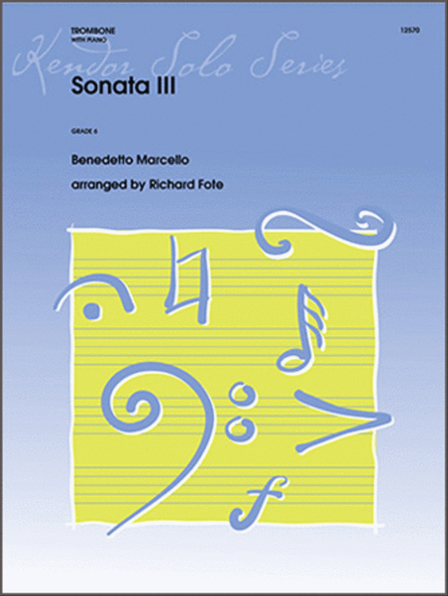 Sonata III Trombone scores gallery preview page 1