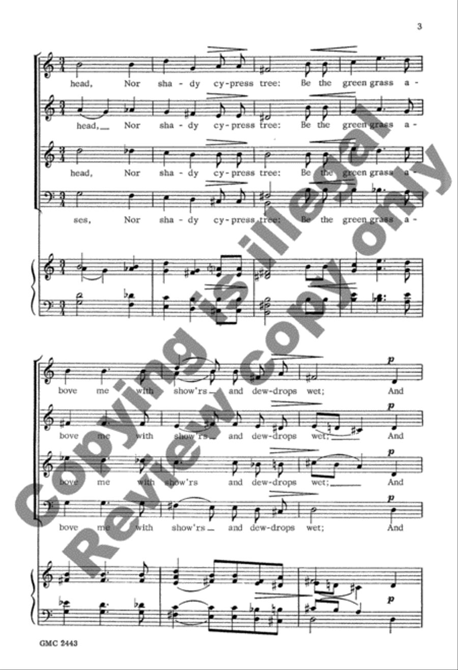 Sing No Sad Songs Sing No Sad Songs 4-Part scores gallery preview page 3