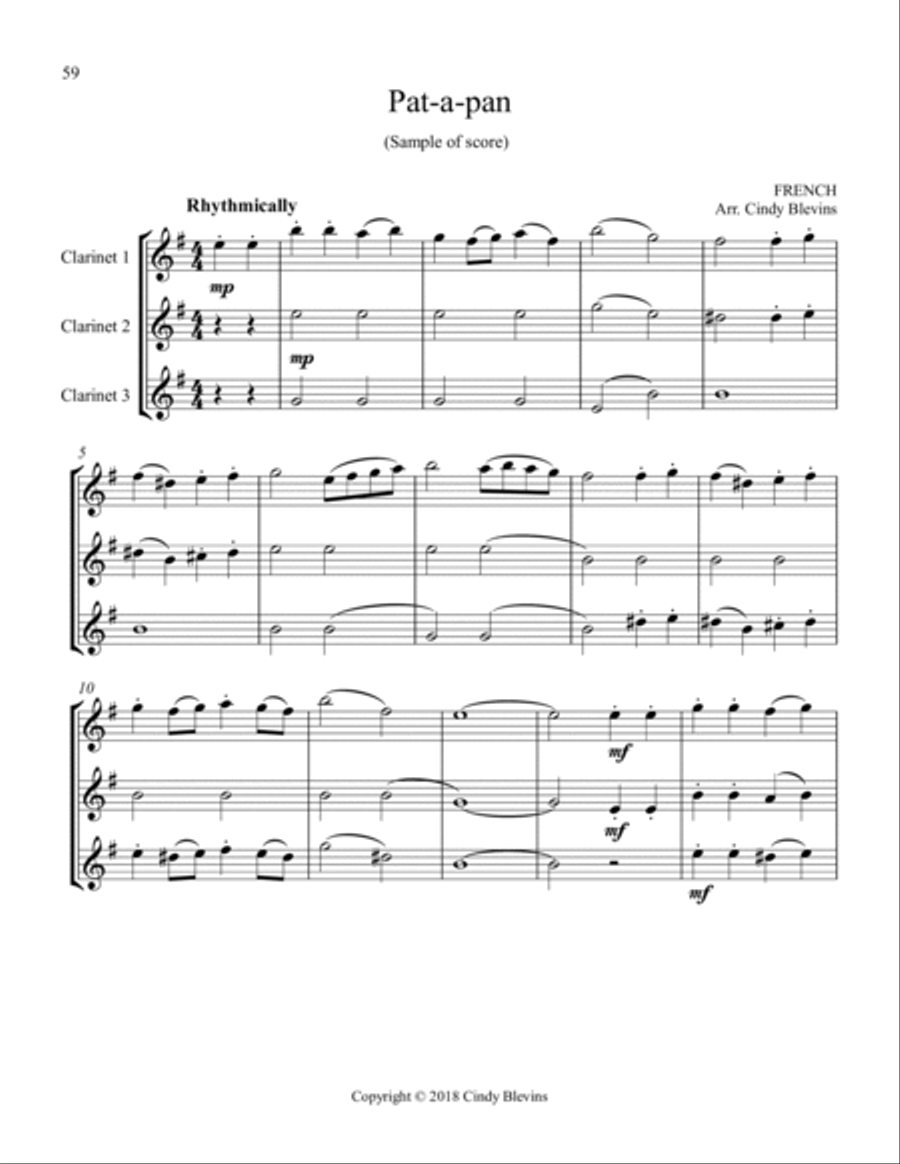 Clarinet Trios for Christmas, Vol. I Clarinet Trio scores gallery preview page 4