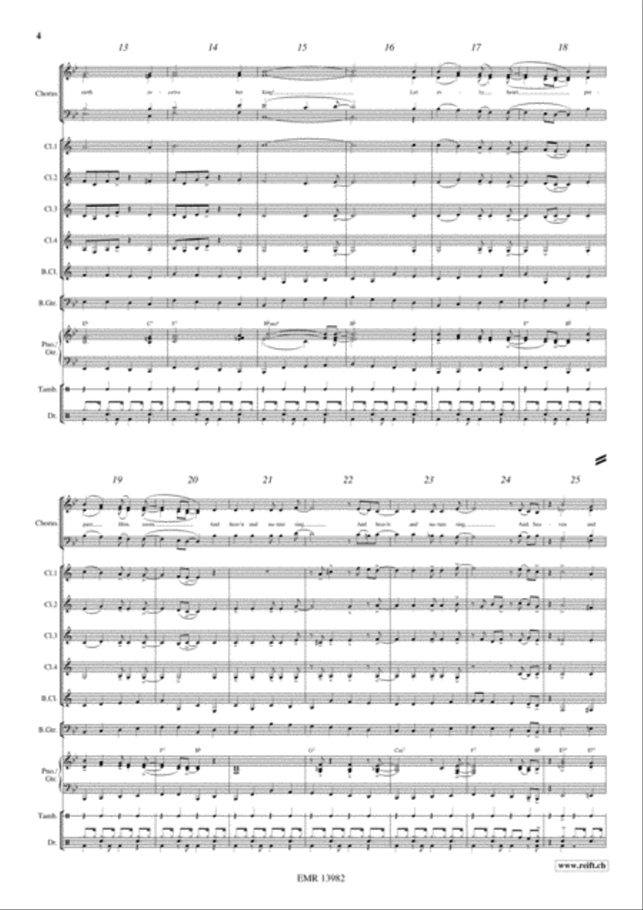 Joyful Christmas Clarinet Quintet scores gallery preview page 5