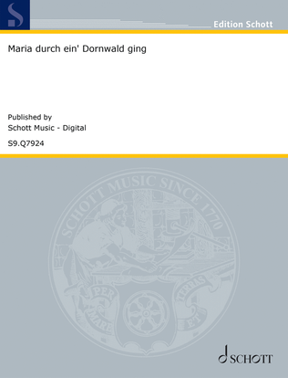 Book cover for Maria durch ein' Dornwald ging
