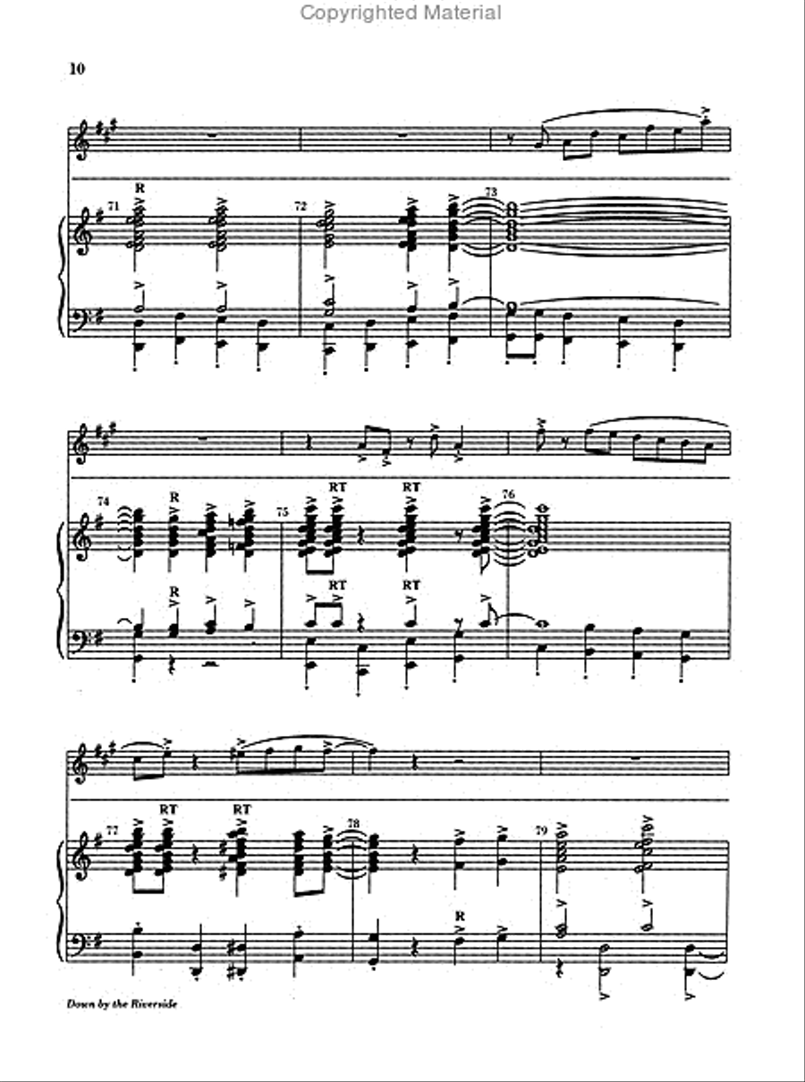 Down by the Riverside 5-Octaves scores gallery preview page 4
