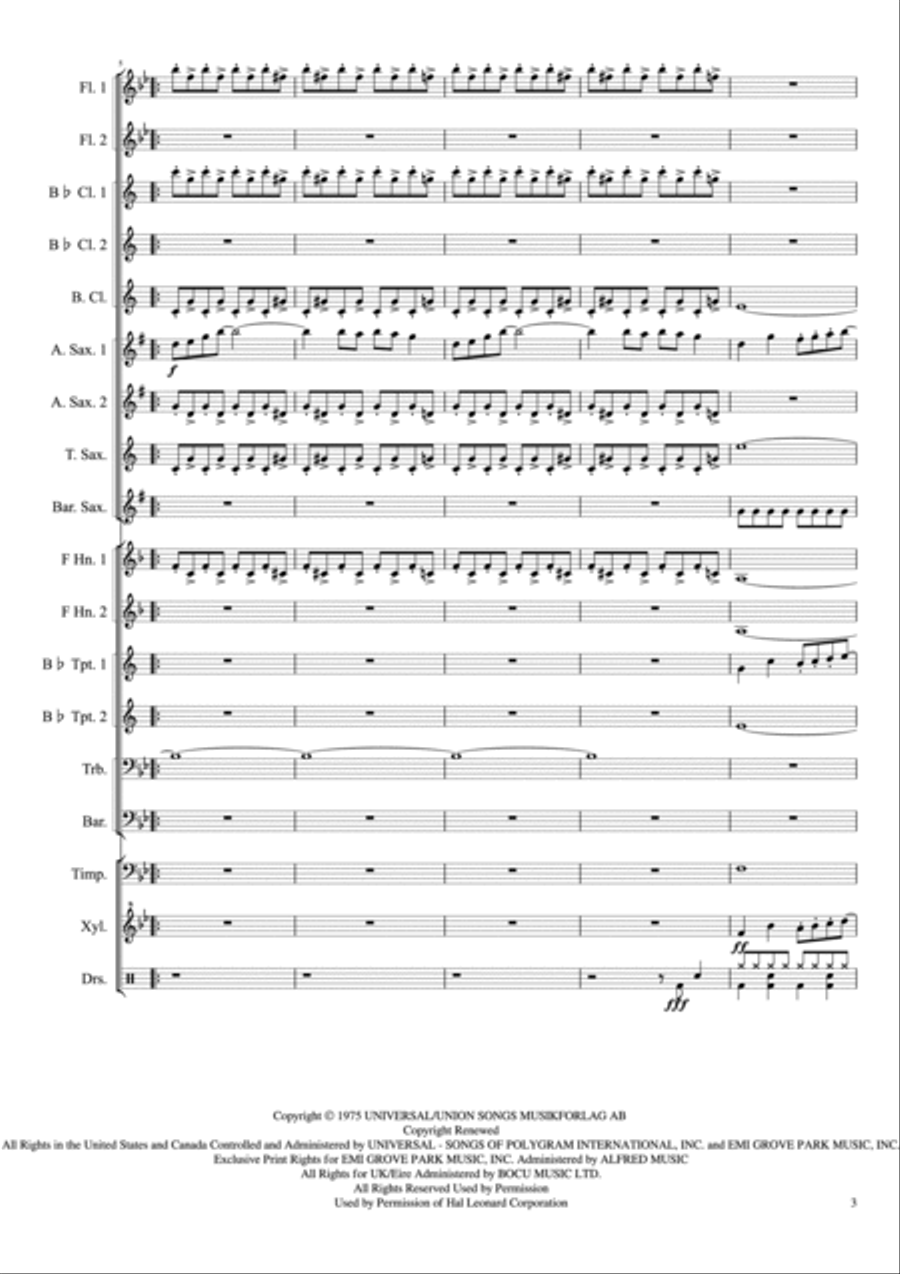 Mamma Mia Mamma Mia Large Ensemble scores gallery preview page 3