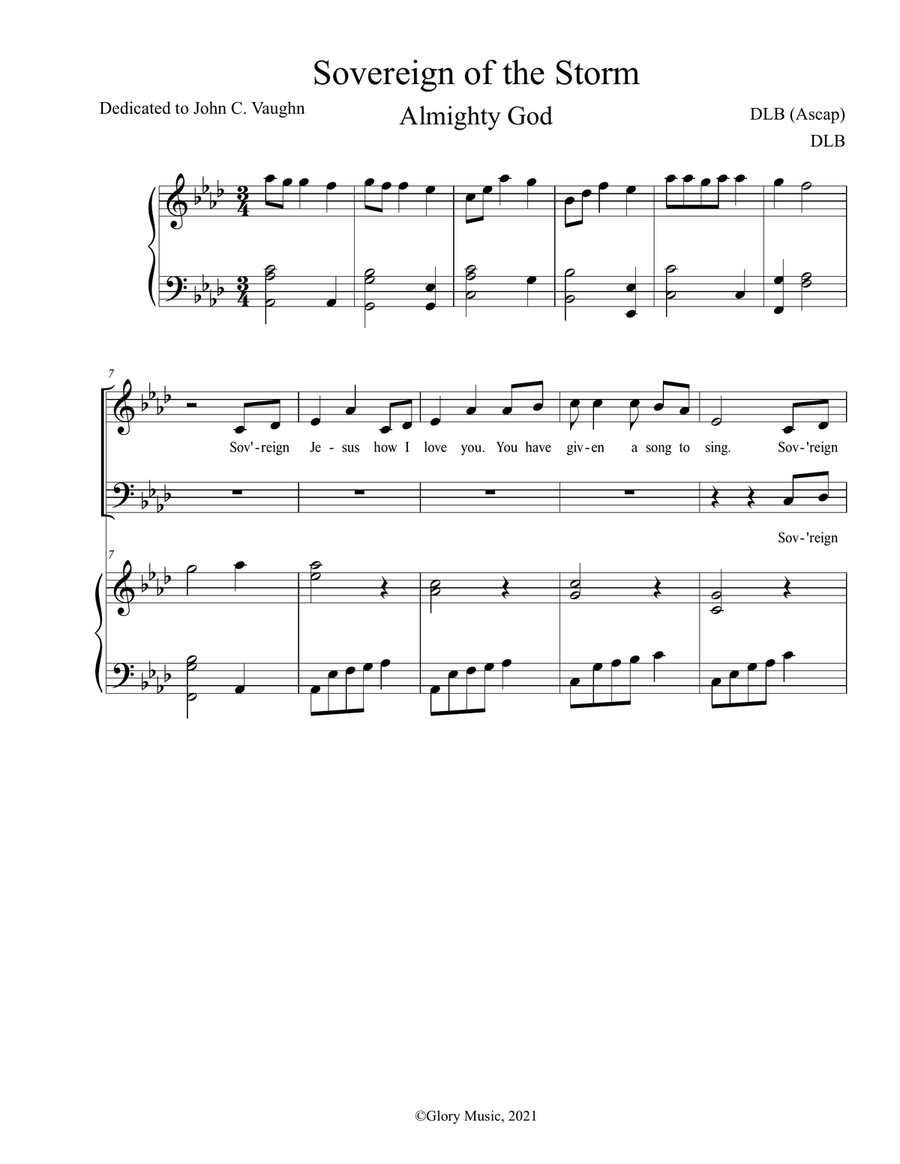 Soveriegn of the Storm 4-Part scores gallery preview page 1
