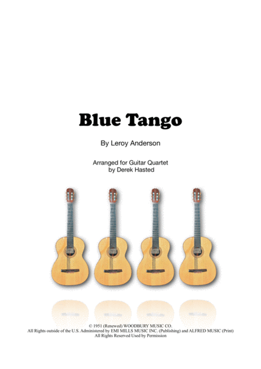 Blue Tango for Guitar Quartet/Large Ensemble image number null