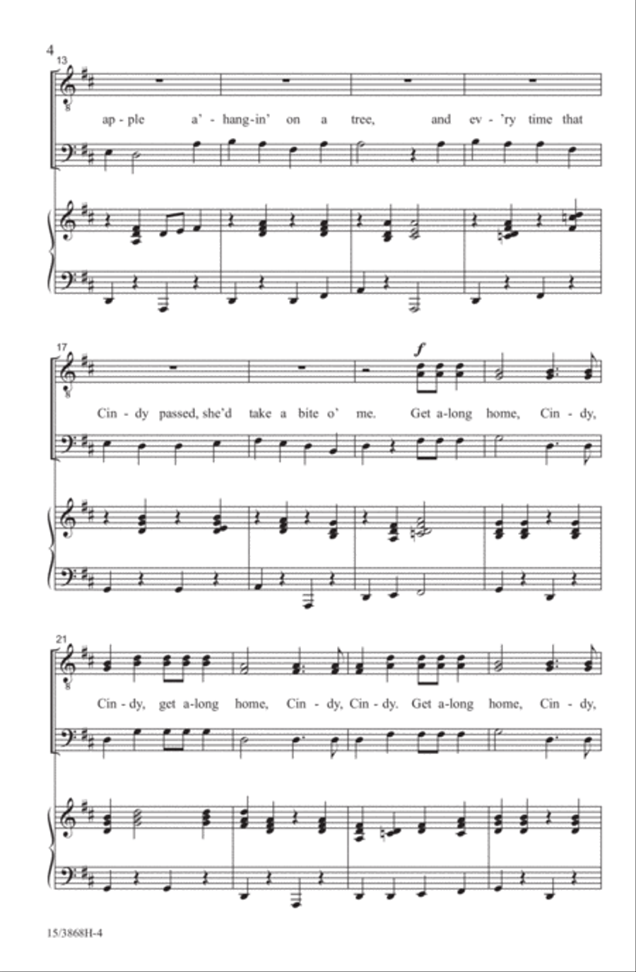 Get Along Home, Cindy TTB scores gallery preview page 4