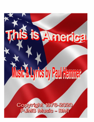 This is America - vocal-piano sheet music