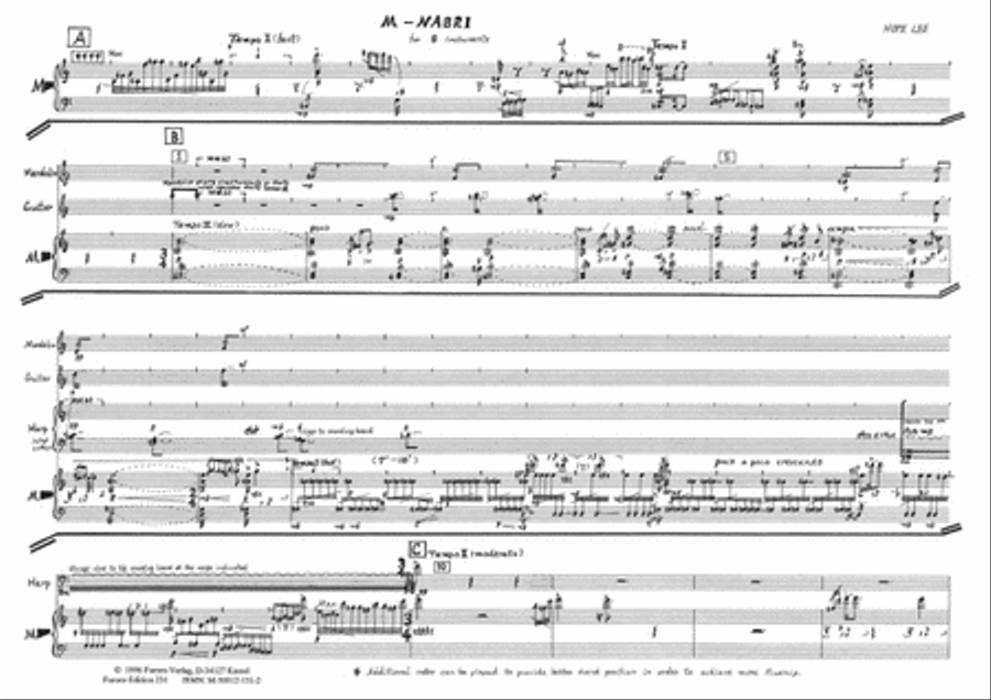 M-NABRI M-NABRI Clarinet scores gallery preview page 2