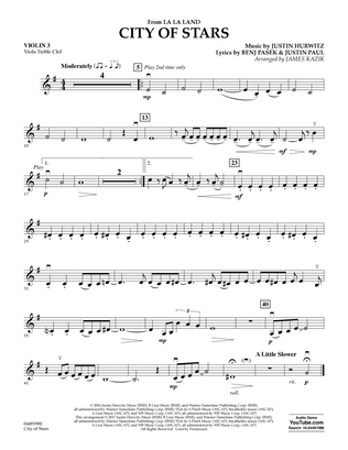 City of Stars (from La La Land) - Violin 3 (Viola Treble Clef)