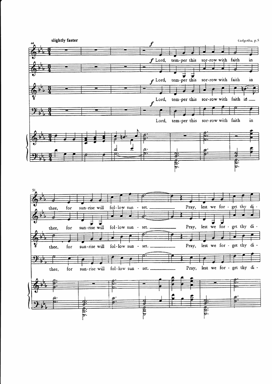 Golgotha 4-Part scores gallery preview page 5