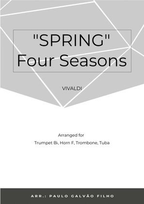 Book cover for SPRING - FOUR SEASONS -BRASS QUARTET