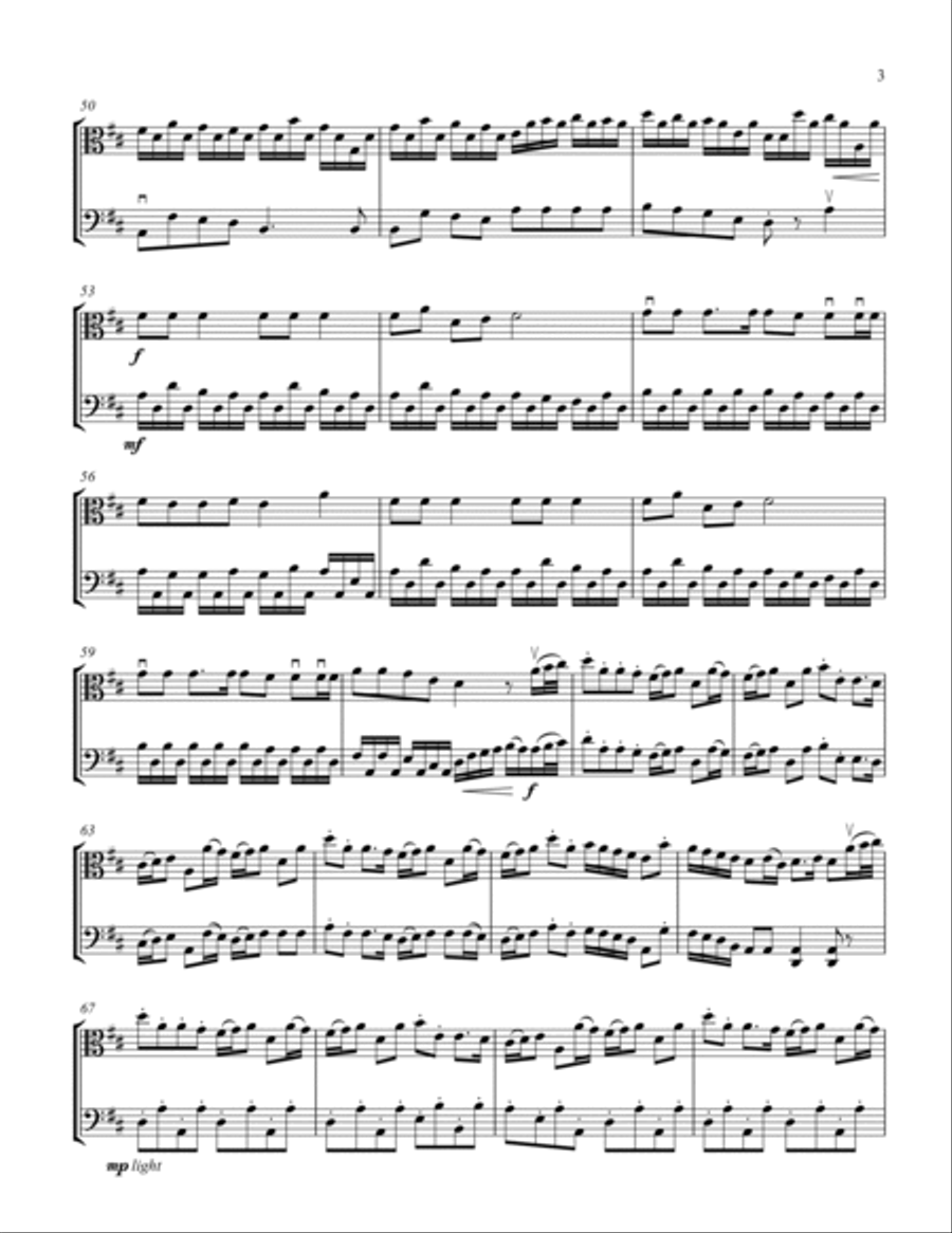 Jingle Bells Jingle Bells String Duet scores gallery preview page 4