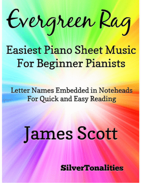 Evergreen Rag Easiest Piano Sheet Music for Beginner Pianists