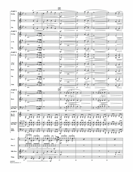 Final Countdown - Conductor Score (Full Score)