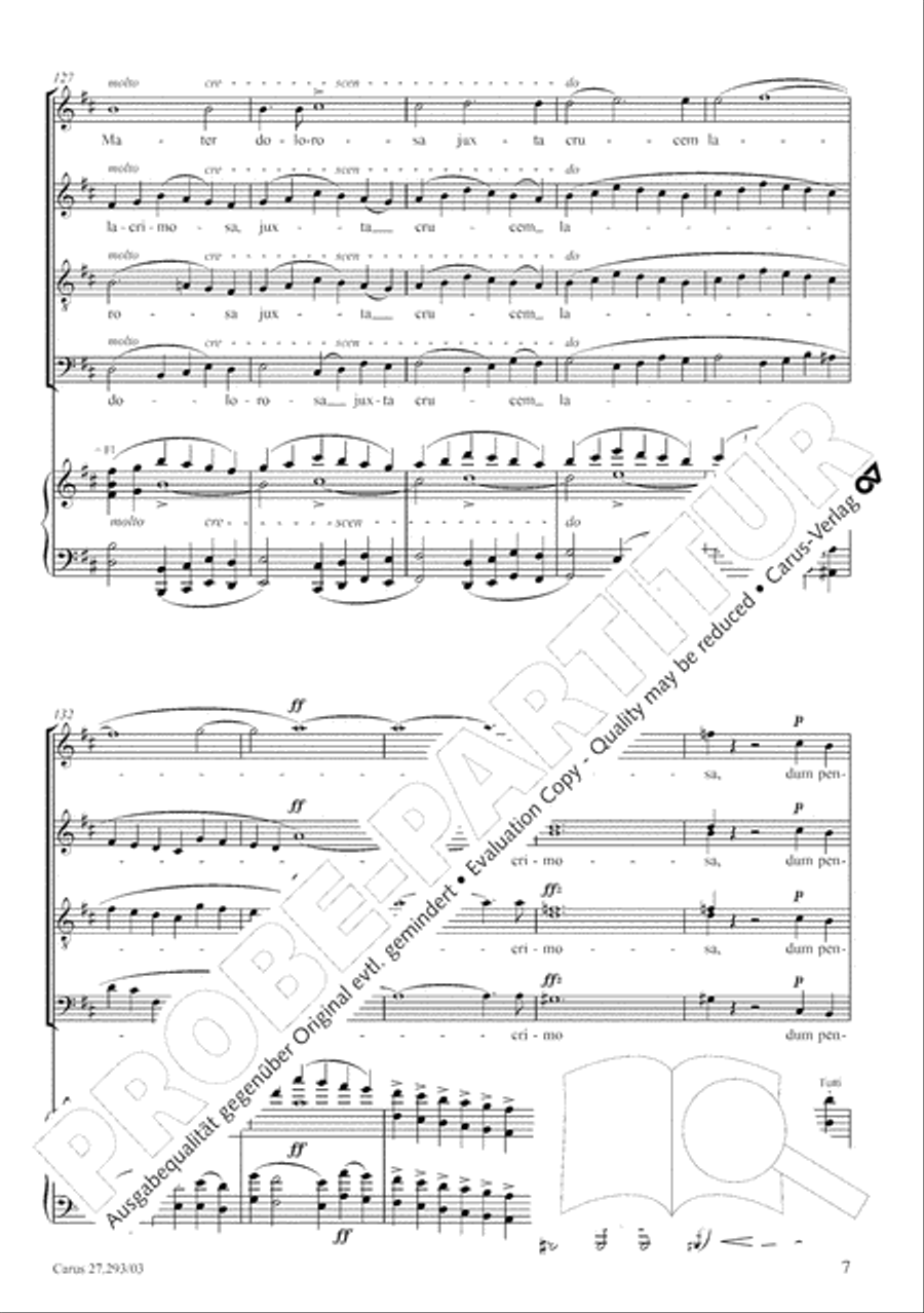 Stabat mater 4-Part scores gallery preview page 14