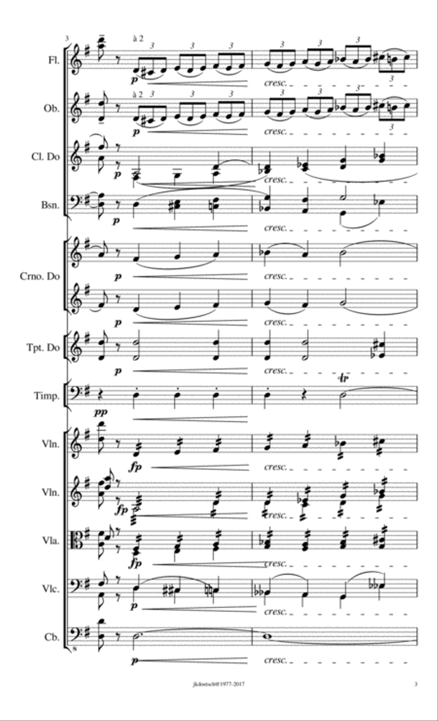 MURIÓ DE UN BESO, Intermezzo for orchestra Full Orchestra scores gallery preview page 3