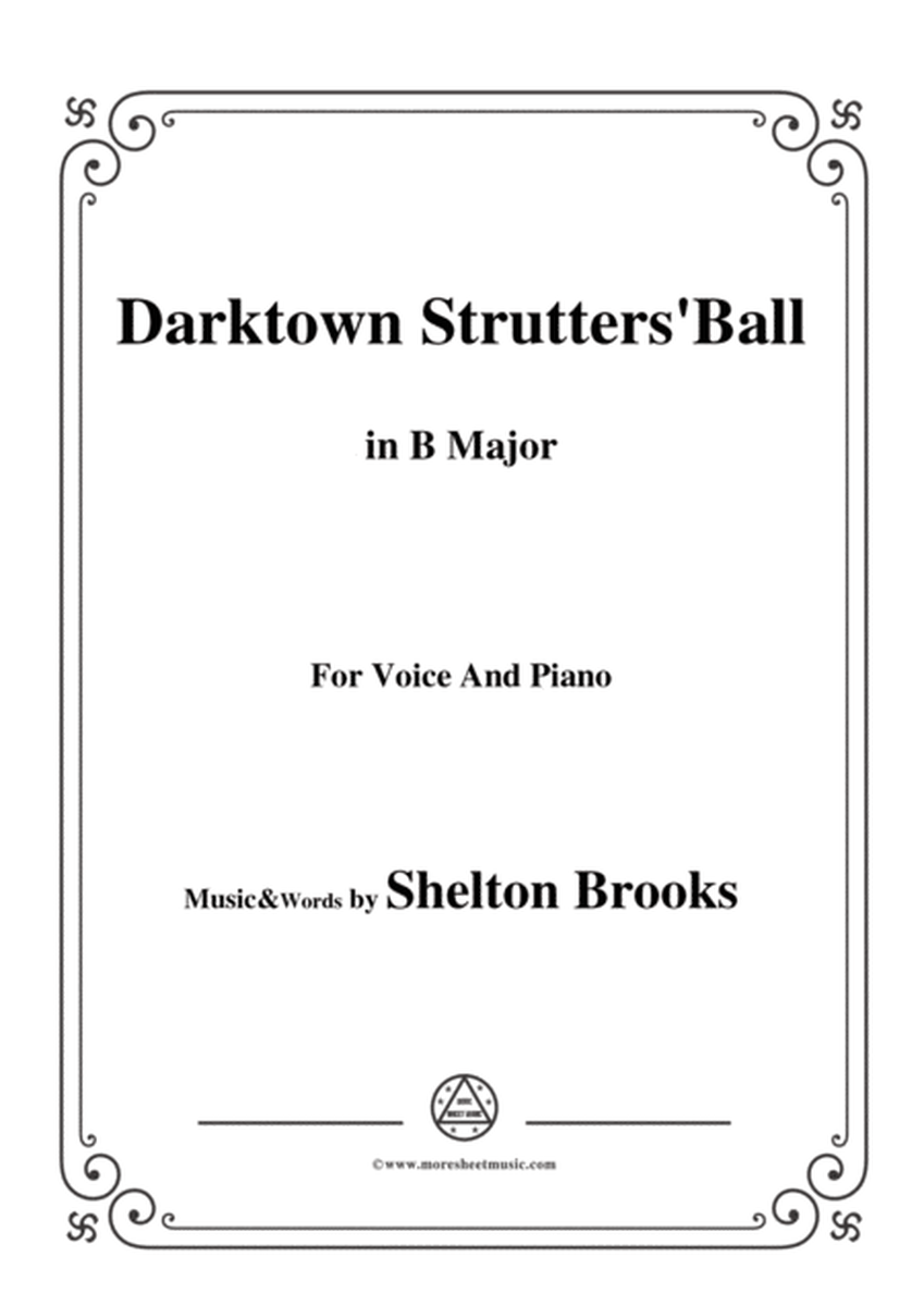 Shelton Brooks-Darktown Strutters'Ball,in B Major,for Voice and Piano image number null