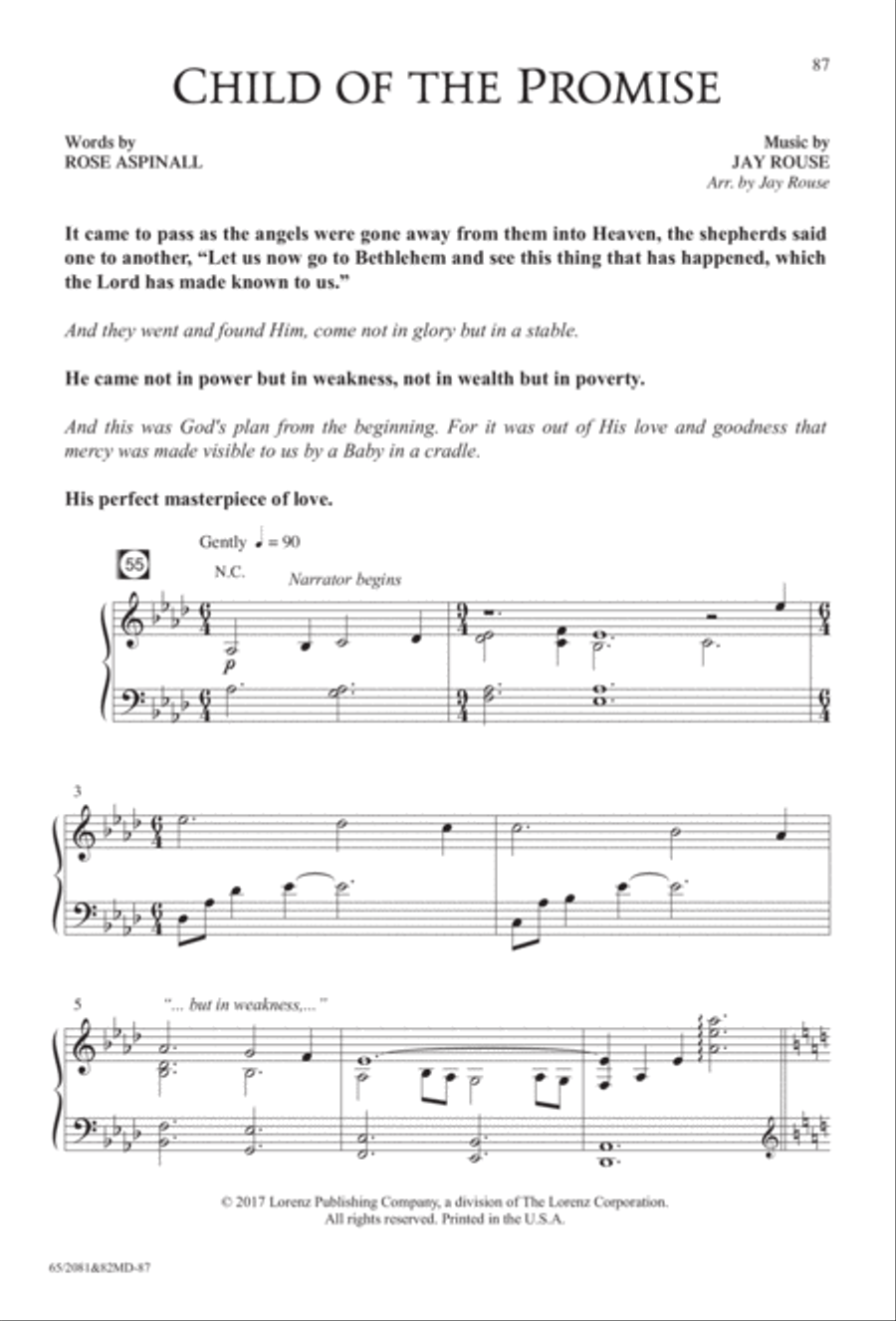 And It Came to Pass, Emmanuel - SATB Score with Performance CD image number null