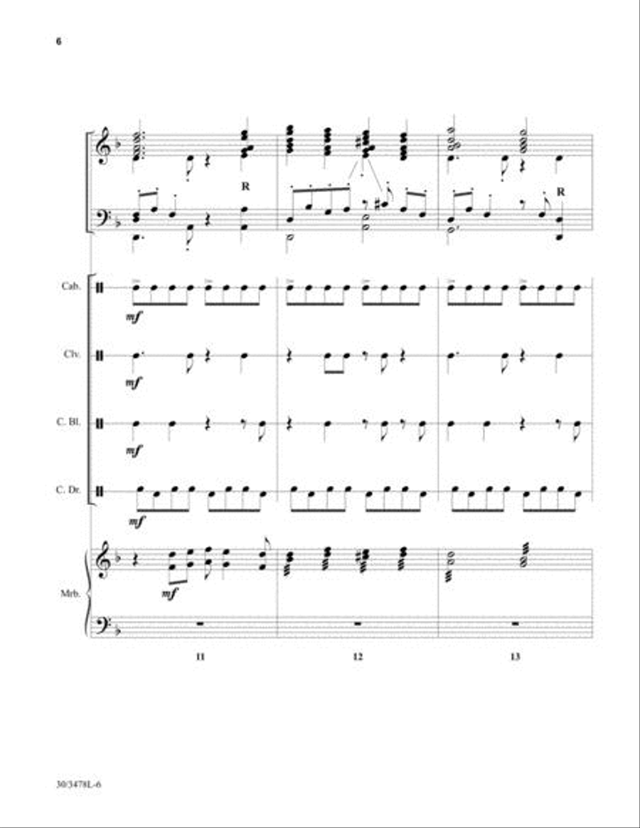 Song of the Wise Men - Percussion and Marimba Score and Parts Marimba scores gallery preview page 5