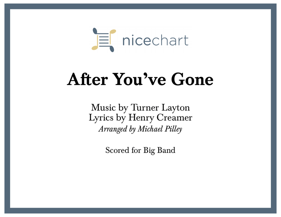 After You've Gone (Score & Parts) Jazz Ensemble scores gallery preview page 1