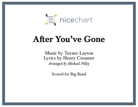 After You've Gone (Score & Parts) image number null