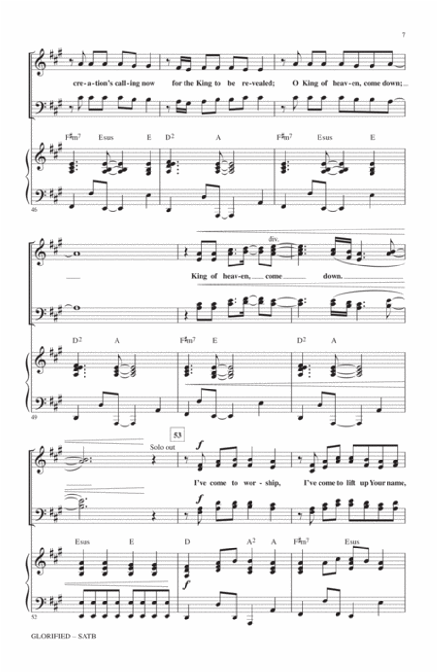 Glorified Glorified 4-Part scores gallery preview page 6