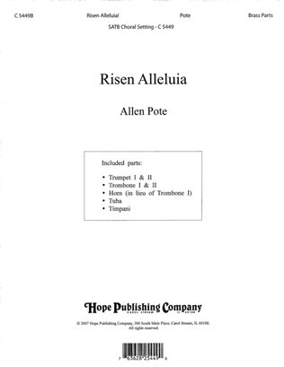 Book cover for Risen Alleluia!