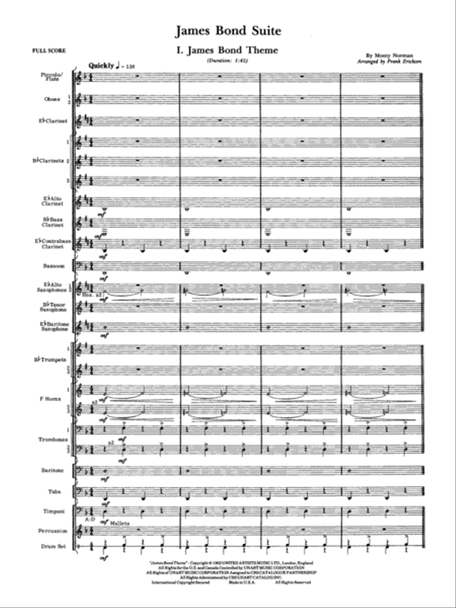 James Bond Suite (Medley): Score Concert Band scores gallery preview page 2