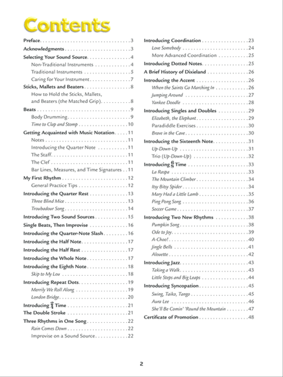 Alfred's Kid's Drum Course, Book 1 Percussion scores gallery preview page 2