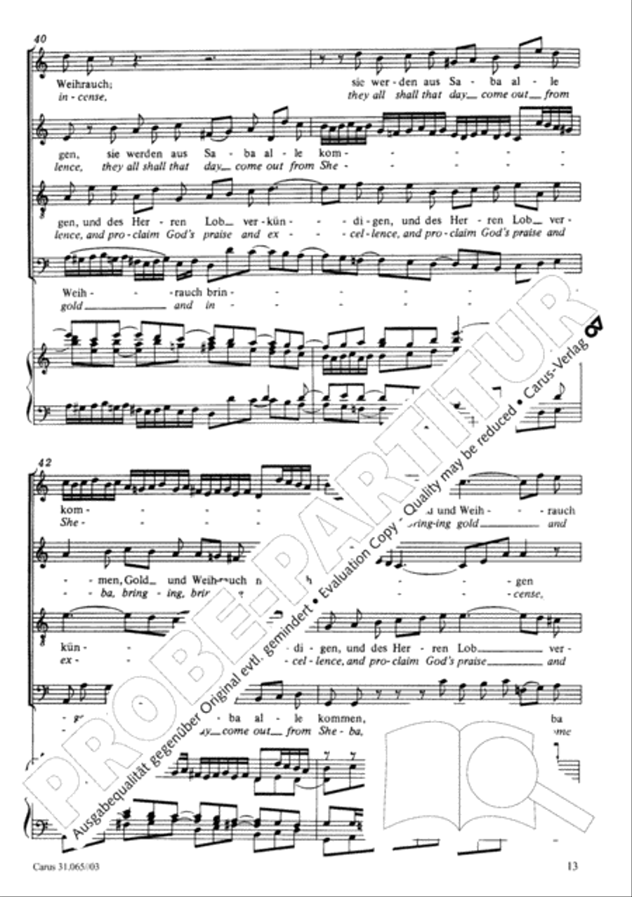 They all shall day come out from Sheba (Sie werden aus Saba alle kommen) TB scores gallery preview page 14