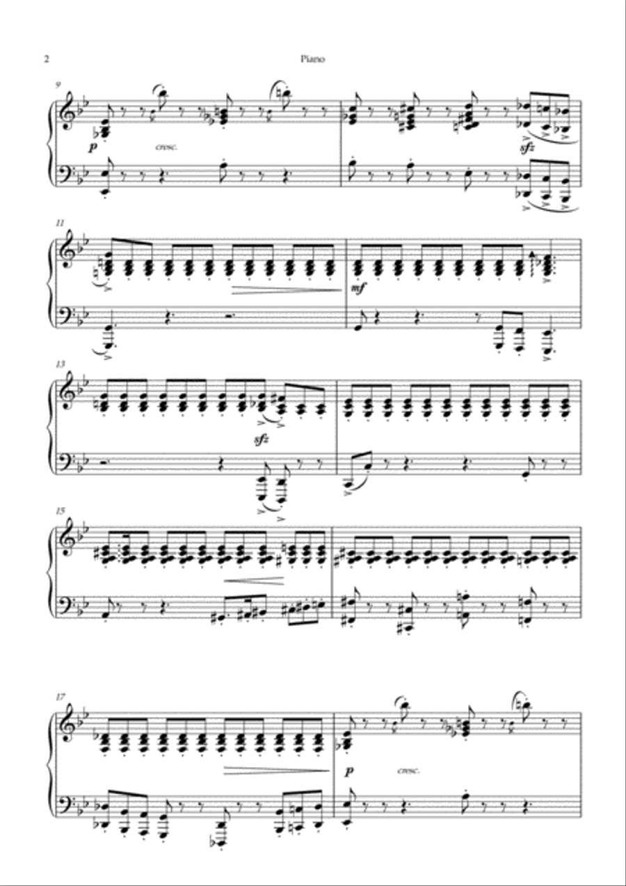 Duel: for Viola and Cello - Piano Viola scores gallery preview page 2