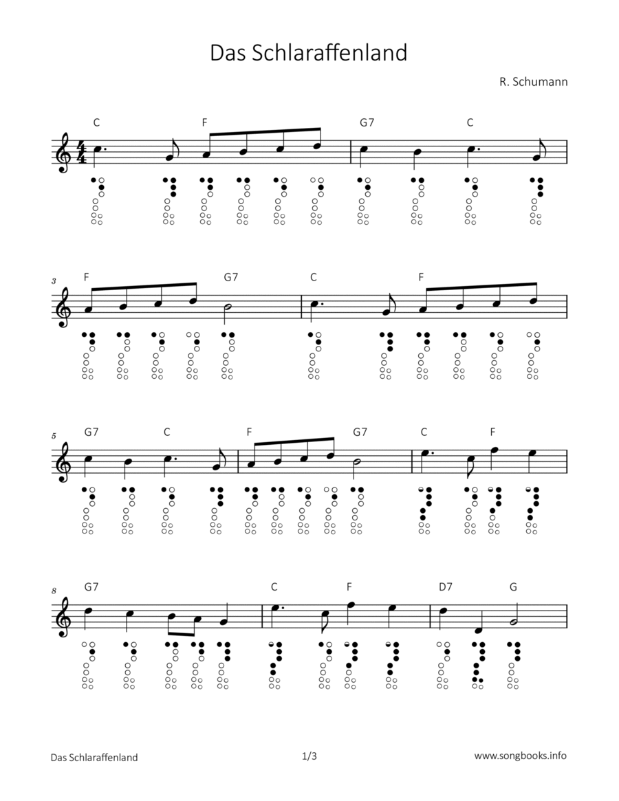 Das Schlaraffenland Chamber Music scores gallery preview page 1