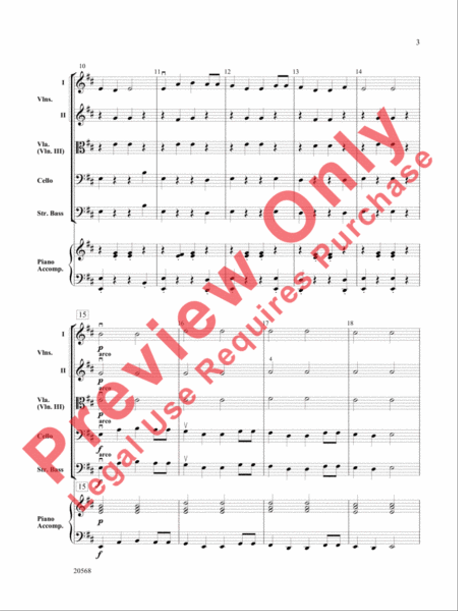 Sailor's Song Sailor's Song String Orchestra scores gallery preview page 4