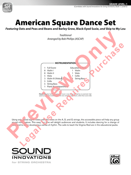 American Square Dance Set