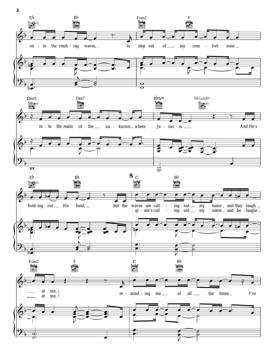 Voice Of Truth Piano, Vocal, Guitar scores gallery preview page 2