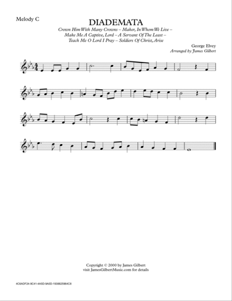 DIADEMATA (Crown Him With Many Crowns) Small Ensemble scores gallery preview page 6