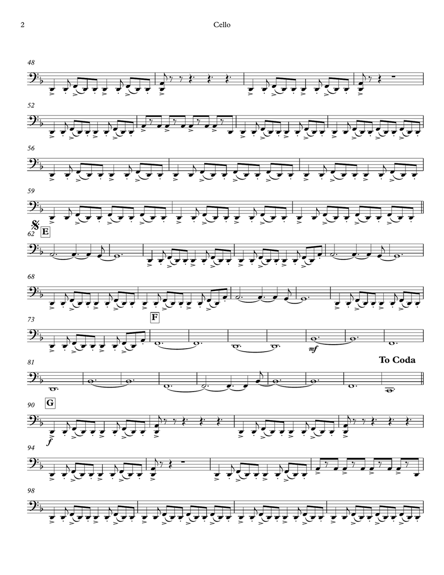 A Warrior's Call Large Ensemble scores gallery preview page 6