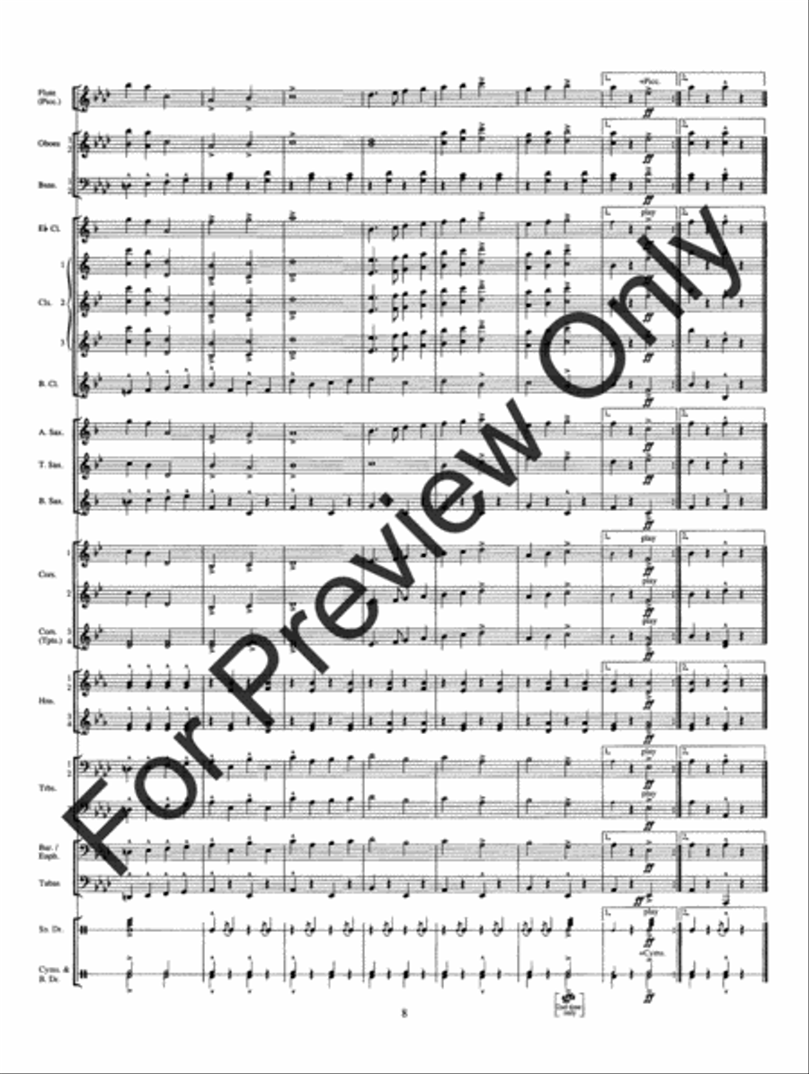 The Belle Of Chicago (Score) Concert Band scores gallery preview page 13