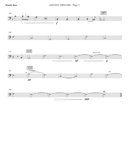 Christmas Dreams (A Cantata) - Double Bass