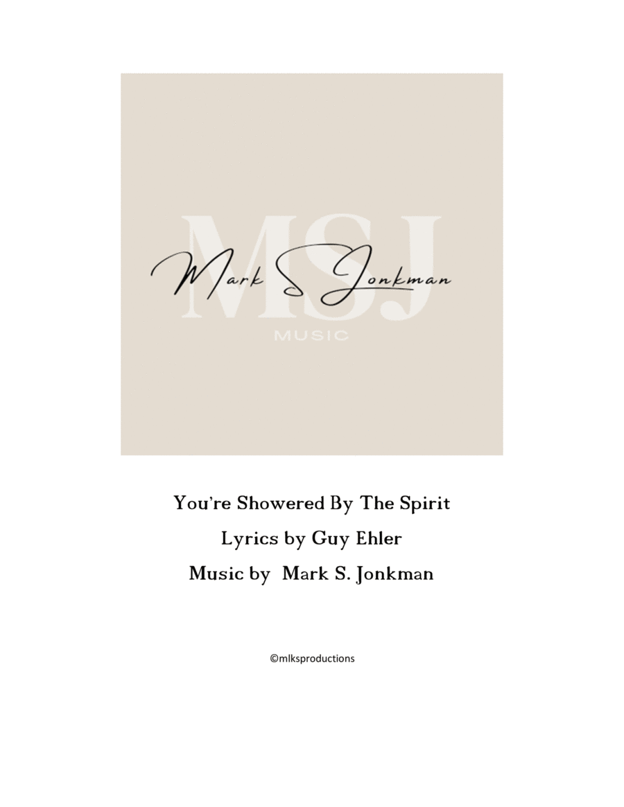 You're Showered By The Spirit 4-Part scores gallery preview page 1